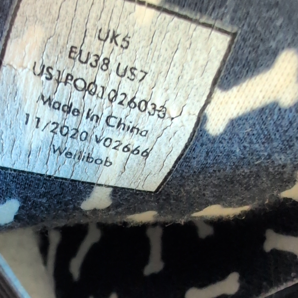 Joules Wellibob Navy Pull On Rain Boots 7 M531 - Picture 9 of 10